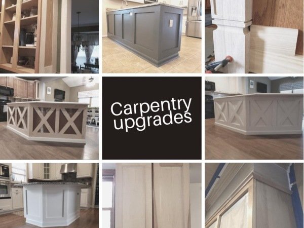 Kitchen Cabinet Carpentry - Cabinet Trim - Crown Molding - Cincinnati Cabinet Refinishing 600x450
