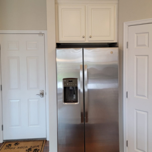 After &ndash; Above Fridge - White Cabinets