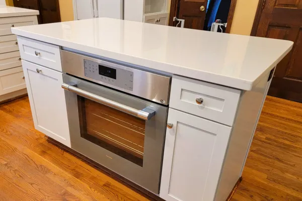 After – Close up of Kitchen Island with Oven After - Close up of Kitchen Island with Oven